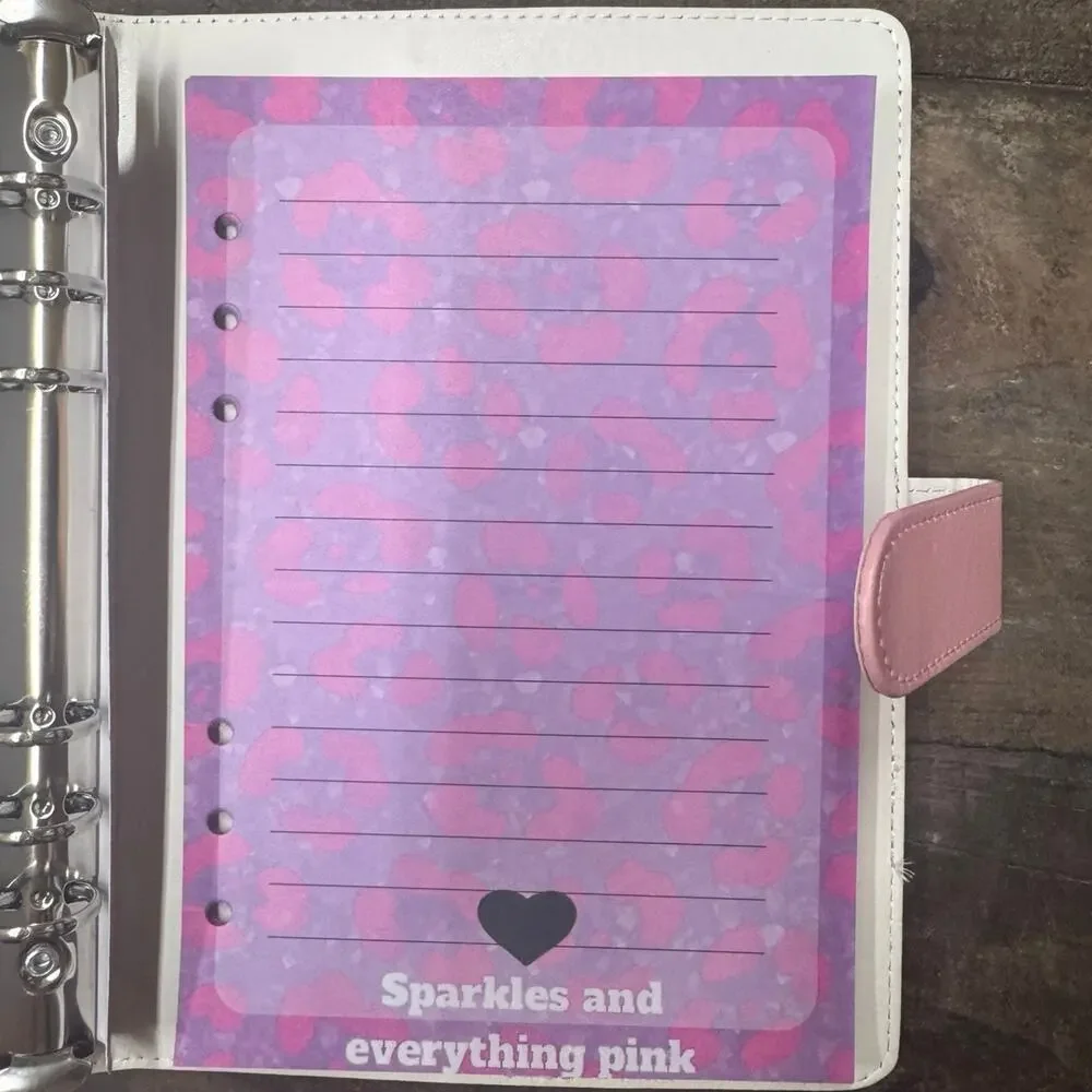 Highland Cow A5 Binder with printed stationery paper & mousepad